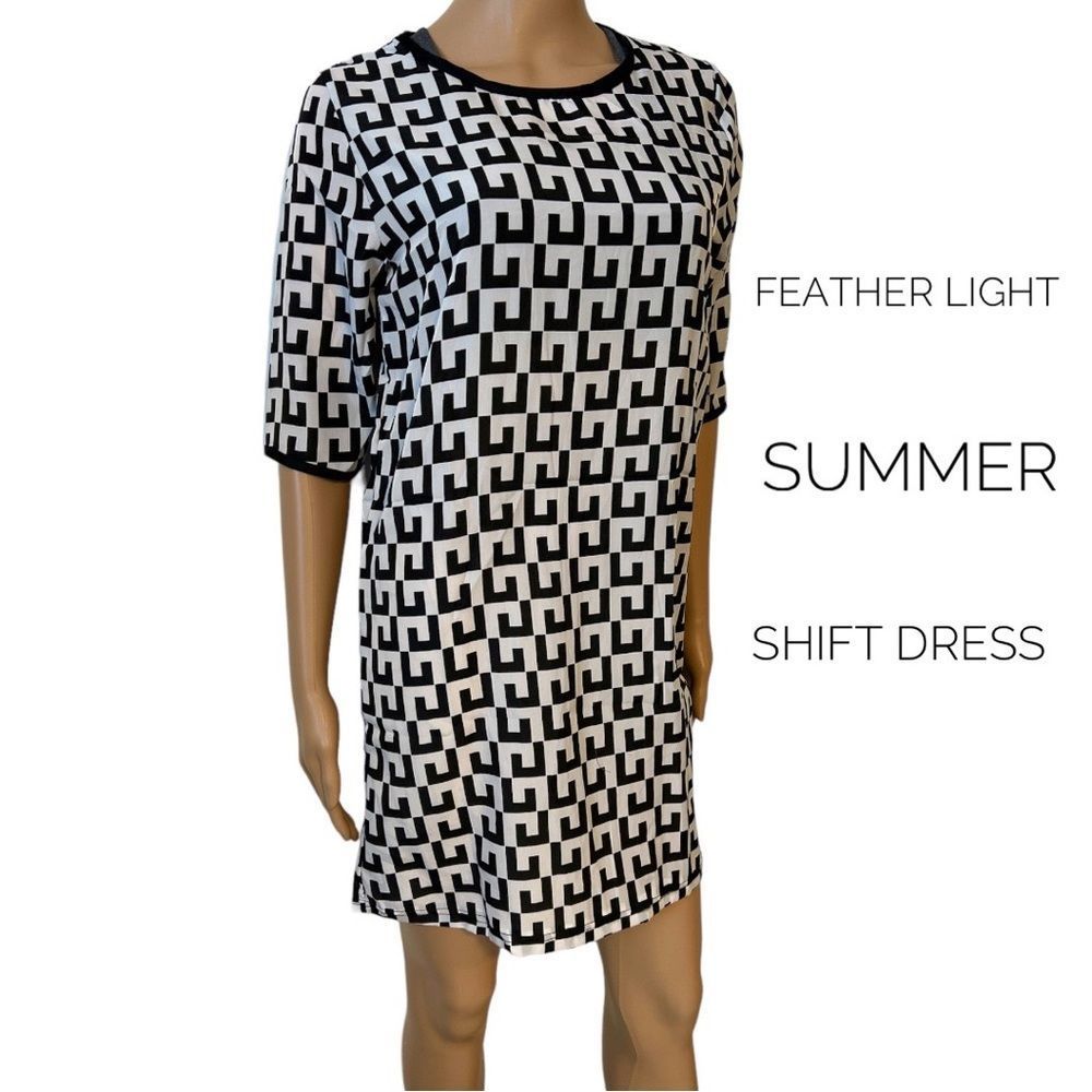 Shift Dress Lightweight Breathable Classic Simple Elegant